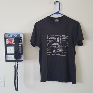 Genuine Vintage Distressed Punk "Fu#k" Shirt